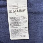 Old Navy  Slouchy Tapered Pants Womens 12 Navy Blue 100%‎ Cotton Lost At Sea Photo 4