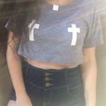 † Smut Clothing Naughty Vicar Cropped Tee † White Size M Photo 1