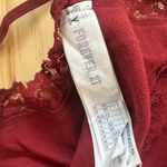 Forever 21  Maroon Lace Ribbed Crop Top Photo 3