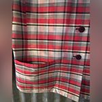 Kasper VTG  & Company Plaid 100% Silk Jacket Sz 14 Blazer Retro Classic Pin-Up Photo 3