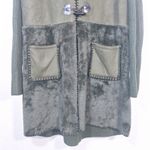 Oliver Long Line Mixed Media Hooded Sweater Cardigan Jacket Size L Size L Photo 2