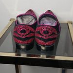 Amalfi Mens Black Velvet Bannon Metallic Slip On Exotic Loafers Size 12 Pink Photo 4