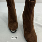 Forever 21 Womans Pull On Ankle Boots 7.5 Side Zip Block Heel Silver Accent NWOT Photo 0