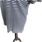 Club Monaco Women’s Striped Tee One Pocket Size Small Navy White Crew Neck Photo 9