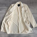Sanctuary Mid City Blazer Long Jacket Womens XS Cream Single Button Career Chic Photo 3