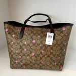 Coach City Tote In Signature Canvas With Disco Star Print c7243 Photo 2