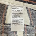 Banana Republic Women’s blue/cream stripe Blake crop linen blend pants 10 Photo 3