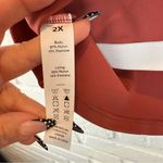 Halara  U Neck Crossover Plus Size Cropped Tank Top Marsala 2X Photo 5