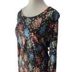 Eriks Fabriker Floral Print Midi Dress Sandra Smock Dress Long Sleeve M Feminine Black Size M Photo 1