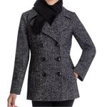 London Fog  charcoal grey pea coat Photo 0
