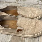 Olukai  Beige Pehuea Floral Design Leather Sneakers Photo 2