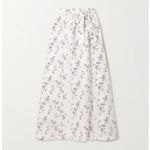 Reformation  Palm 100% Linen Wrap Floral Full Maxi Skirt Slit Madeline Size 0 Photo 2