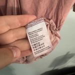 American Eagle  Soft & Sexy Dusty Pink Cold Shoulder Faux Wrap Front Top Size Small Photo 6