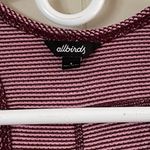 Allbirds Striped Racerback Tank Top Women’s Small Pink Burgundy Performance Acti Photo 2