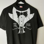 Vintage 80s Frank & Fran's Tuxedo Graphic Tee M USA Single Stitch 50/50 Necktie Black Size M Photo 8