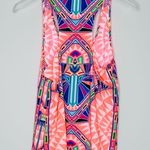 Mara Hoffman  Neon Kaleidoscope Print Racerback Shirt Tank Top Blouse Size S Photo 3