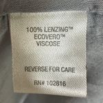 Garnet Hill  Dress XL Crepe Floral Print 3/4 Sleeve Flowy Loose Fit Midi Blue Photo 3