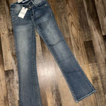 Wallflower Juniors The Luscious Curvy Fit Blue Boot Cut Jeans 1/25 NEW Size undefined Photo 0
