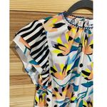 CROSBY by Mollie Burch Flutter Cap Sleeve Zoe Top Island Lillies Mixed Print, XS Photo 3