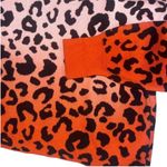 525 America Leopard Dip Dye Ombre Sweater in Papaya Multi Neon sz Small Photo 4