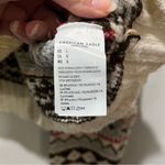 American Eagle  Women’s Multicolored Cropped Cardigan Ski Sweater Size Large Photo 5