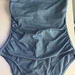 Target Strapless blue one piece swimsuit Photo 2