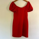 Crystal Doll  Red Cap Sleeve Mini Dress Wedding Guest Large Cut Out Photo 5