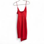 Lulus Vibrant Red Asymmetrical Dress Photo 3