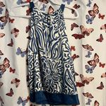 Ann Taylor  100% silk Patterned sleeveless Blouse Photo 1