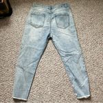 The Vintage Shop Distressed Denim Jeans With Hand Embellished Lace Added Large Photo 5