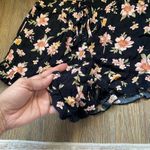 American Eagle  Outfitters Black Floral High Waist Shorts Photo 2