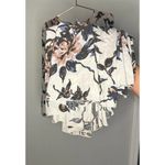 Free People  First Kiss Maxi Dress Medium Sleeve Flowy Floral Scoop Neck White Photo 12