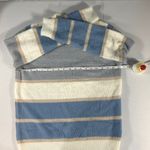 FATE. Womens M Mock Neck Long Sleeve Fuzzy Pullover Sweater Multicolor Stripes Photo 6