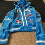 Nba  Women's Juniors Velour Jacket Basketball Teams Embroidered Patch Size Small Photo 0