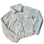 Ariat Love it JKT Women's White Eyelet Denim Trucker Jean Jacket Western Photo 1