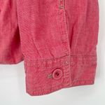 J.Jill  Unisex Pink Chambray Utility Hooded Button Front Jacket Extra Large‎ Photo 7