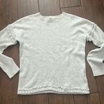 Vineyard Vines Wool & Cashmere Gray Sweater with Ruffle sz Medium Photo 0