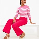 Loft High Rise Wide Leg Jeans in Magenta Dark Pink Size 6/28 Photo 0