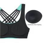 Icy Zone Sports built-in bra drape back yoga athletic tank, size large Photo 4