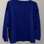 Divided Royal blue V-neck Argyle sweater XL Photo 1