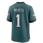 NFL Team Apparel Men's Philadelphia Eagles Jalen Hurts Nike Midnight Green Team Game Jersey Photo 1