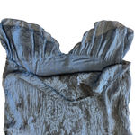 Carla Conti 100% Italian Silk Boho Sleeveless Printed Blouse Size Medium Blue Photo 3