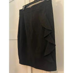 Paper doll junior skirt side ruffle detail back zipper size 7 Black Photo 1