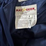 May Queen Navy Chiffon Strapless Prom Bridesmaid Evening Gown Dress Size 8 Blue Photo 6