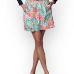 Lilly Pulitzer new š Peel + Eat Flamingo Print Mini Skirt š Teal Pink š XS š Photo 14