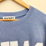 Bucketlist Texas Sweatshirt Rib Cord Comfy Graphic denim blue Size L Size L Photo 6