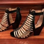 Vince Camuto Black & Gold Champagne Greta Caged Heel Sandals Photo 1
