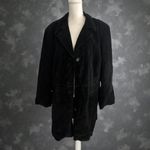 Alfani Woman Black Sueded Leather Jacket Size 3X Photo 3