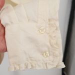 Lilly Pulitzer Lilly Pulitzer Silk Ruffle Front Blouse Preppy Ivory Quiet Luxury Career Size 4 Photo 6