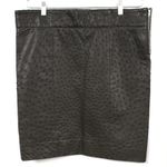 Fendi VTG Retro 80s OSTRICH Leather HIP HUGGER Pencil SKIRT IT SZ 42- US 6 Photo 1